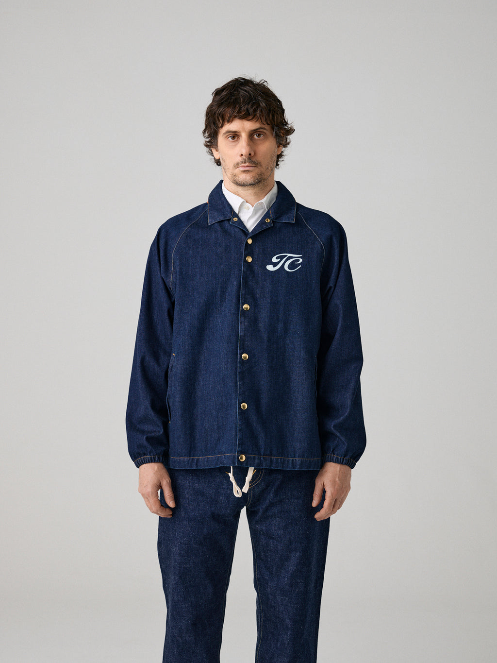 DENIM COACH JACKET