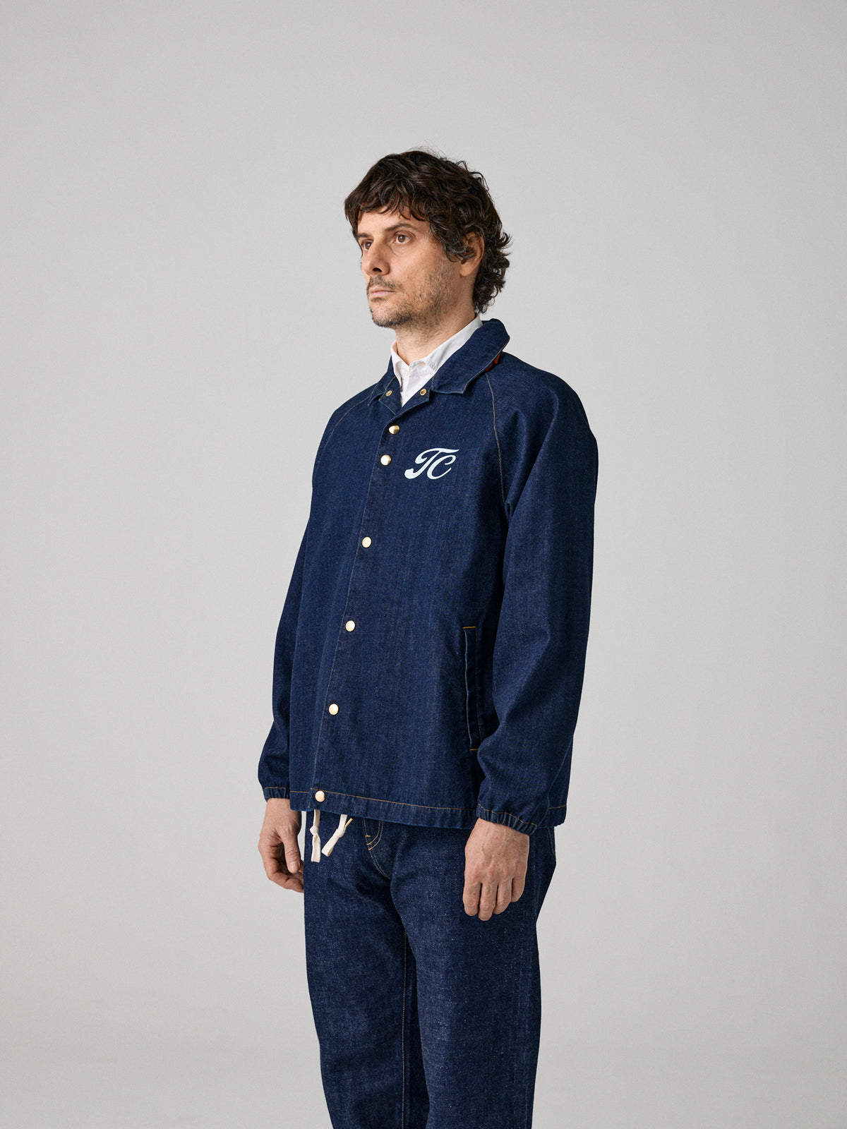 DENIM COACH JACKET